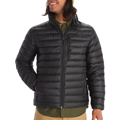 Marmot Män Highlander Jacket, Varm Dunjacka, Isolerad Vinterjacka, Andningsbar, Lätt Packbar Utomhusjacka, Vindtät, Black, XXL Marmot Män Highlander Jacket, Varm Dunjacka, Isolerad Vinterjacka, Andningsbar, Lätt Packbar Utomhusjacka, Vindtät, Black, XXL