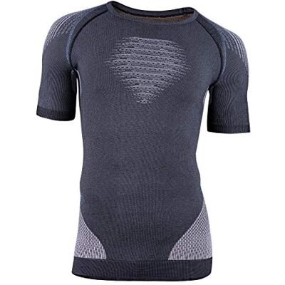 UYN Män Evolutyon Uw Sl. Melange skjorta shorts, antracit melange/Nude/Avio, S/M UYN Män Evolutyon Uw Sl. Melange skjorta shorts, antracit melange/Nude/Avio, S/M