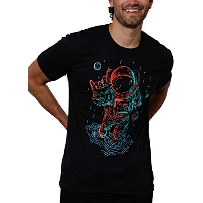 INTO THE AM mäns vanliga t-tröjor enkla t-shirts, 3-pack Essential Svart/Marinblå/Olivgrön, L INTO THE AM mäns vanliga t-tröjor enkla t-shirts, 3-pack Essential Svart/Marinblå/Olivgrön, L