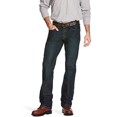 ARIAT Men's M5 REBAR Slim Straight Cut Stretch Jean, Blackstone, 29x32 ARIAT Men's M5 REBAR Slim Straight Cut Stretch Jean, Blackstone, 29x32