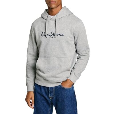 Pepe Jeans herr New Joe hoodie, sweatshirt, grå, XS, Grå (Marl grå), XS Pepe Jeans herr New Joe hoodie, sweatshirt, grå, XS, Grå (Marl grå), XS
