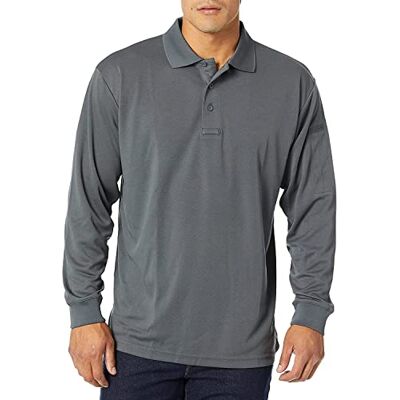 Propper Huvudbonader långärmad uniform polo Träkol 5X-L Propper Huvudbonader långärmad uniform polo Träkol 5X-L