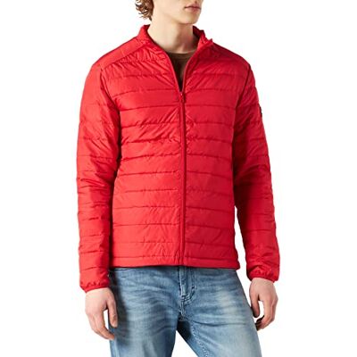 JACK & JONES Jjeace vår puffer krage Sn jacka, Äkta röd, L JACK & JONES Jjeace vår puffer krage Sn jacka, Äkta röd, L