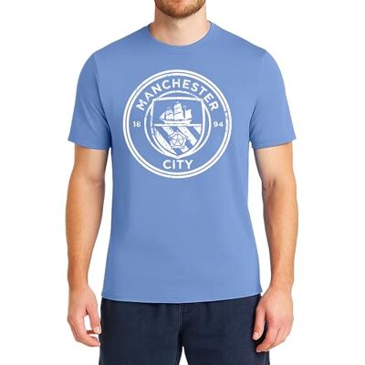 Icon Sports Ikon sport engelska premiership Manchester City herr vintage logotyp kortärmad t-tröjor Icon Sports Ikon sport engelska premiership Manchester City herr vintage logotyp kortärmad t-tröjor