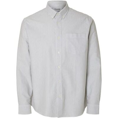 SELECTED HOMME Slhregrick-Ox Shirt Ls Noos, Skogsnatt, L SELECTED HOMME Slhregrick-Ox Shirt Ls Noos, Skogsnatt, L