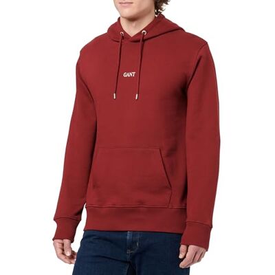 GANT SMALL Graphic Sweat Hoodie, Plumped Red, M GANT SMALL Graphic Sweat Hoodie, Plumped Red, M