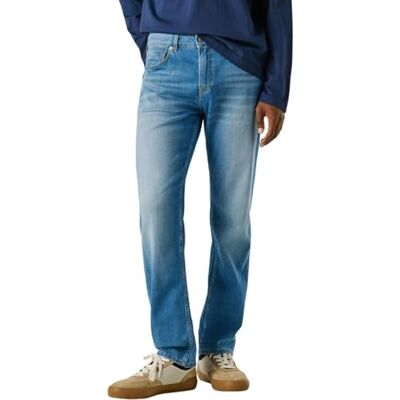 Pepe Jeans herr raka jeans kontanter sommar jeans, blå (Denim-3AB), 36W/34L Pepe Jeans herr raka jeans kontanter sommar jeans, blå (Denim-3AB), 36W/34L