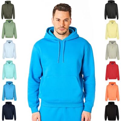 RIPT Performance Ript Essentials by RCSWT763 męska bluza z kapturem miękka w dotyku bluza z kapturem, niebieska popielniczka, duża RIPT Performance Ript Essentials by RCSWT763 męska bluza z kapturem miękka w dotyku bluza z kapturem, niebieska popielniczka, duża