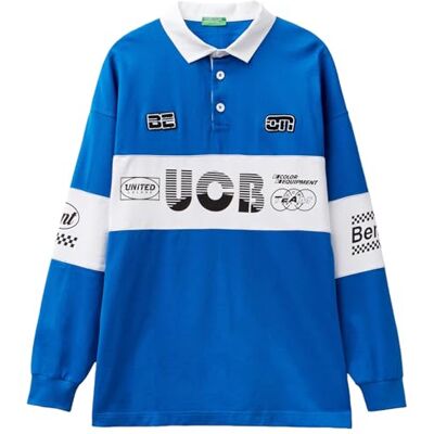 United Unisex Vuxen Pikétröja, Blå, XL United Unisex Vuxen Pikétröja, Blå, XL