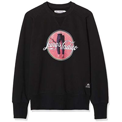 Kings of Indigo Parnell sweatshirt för män, Svart (svart cowboy 6906), L Kings of Indigo Parnell sweatshirt för män, Svart (svart cowboy 6906), L