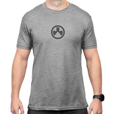 Magpul CVC rund hals kortärmad t-shirt för män, ikonlogotyp sten grå ljung, stor Magpul CVC rund hals kortärmad t-shirt för män, ikonlogotyp sten grå ljung, stor