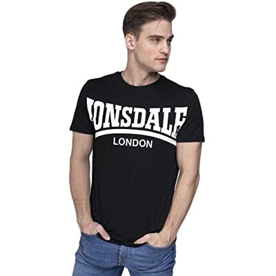 Lonsdale York T-shirt herr, svart (svart), XXL Lonsdale York T-shirt herr, svart (svart), XXL