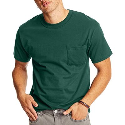 Hanes T-shirt för män, djup skog, XL Hanes T-shirt för män, djup skog, XL