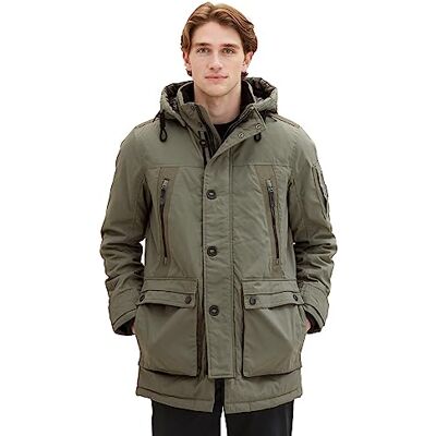 TOM TAILOR Herrparkas, 32097 – Smokey olivgrön, XL TOM TAILOR Herrparkas, 32097 – Smokey olivgrön, XL