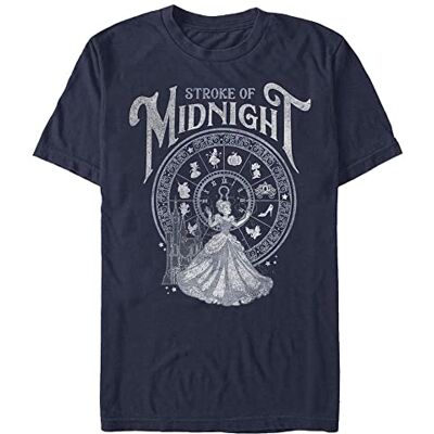 Disney Unisex Cinderella-Stroke of Midnight ekologisk kortärmad t-shirt, marinblå, S, marinblå, S Disney Unisex Cinderella-Stroke of Midnight ekologisk kortärmad t-shirt, marinblå, S, marinblå, S