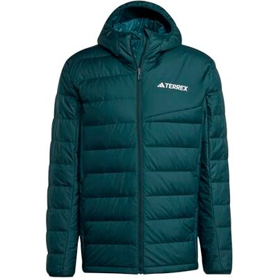 adidas För Män Terrex Multi Light Down CLIMAWARM Hooded Jacket, Aurora Ivy, S adidas För Män Terrex Multi Light Down CLIMAWARM Hooded Jacket, Aurora Ivy, S