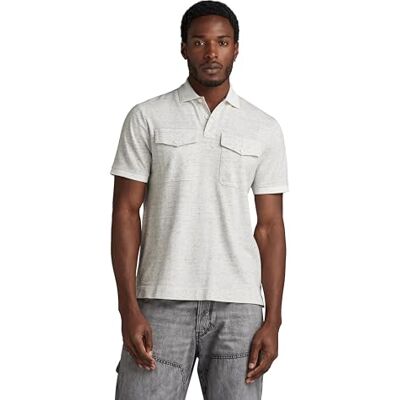 G-STAR RAW Dunda Pocket Polo, Flerfärgad (Milk Htr D24362-d565-971), XS G-STAR RAW Dunda Pocket Polo, Flerfärgad (Milk Htr D24362-d565-971), XS