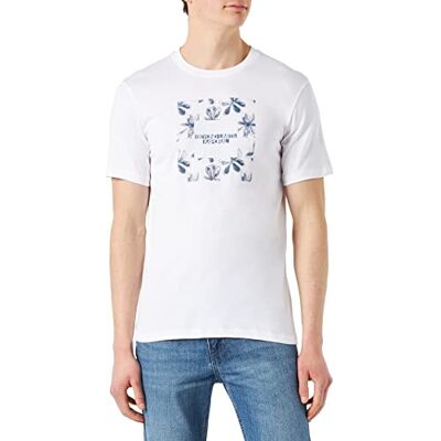KAPORAL SATO T-shirt, vit, S herr, Vitt och blått, S KAPORAL SATO T-shirt, vit, S herr, Vitt och blått, S