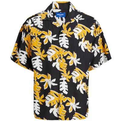 JACK & JONES JOREASTER Marshall AOP skjorta SS, Sko med kran, M JACK & JONES JOREASTER Marshall AOP skjorta SS, Sko med kran, M