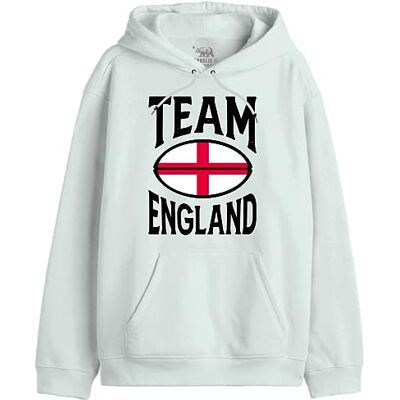 REPUBLIC OF CALIFORNIA "Team England" UXREPCZSW035 Sweatshirt herr, vit, storlek M, Vitt och blått, XXL REPUBLIC OF CALIFORNIA "Team England" UXREPCZSW035 Sweatshirt herr, vit, storlek M, Vitt och blått, XXL