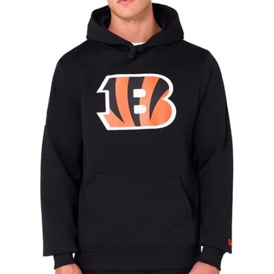 New Era Cincinnati Bengals NFL Teamlogotyp huvtröja svart New Era Cincinnati Bengals NFL Teamlogotyp huvtröja svart