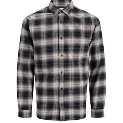 JACK & JONES Jjjames flanellskjorta Ls, Stormigt väder, XS JACK & JONES Jjjames flanellskjorta Ls, Stormigt väder, XS