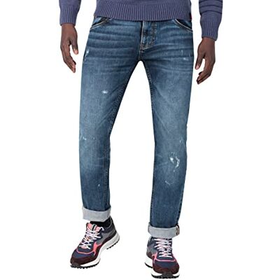 Timezone Slim Scotttz jeans för män, Klar ljusblå tvätt, 33W x 32L Timezone Slim Scotttz jeans för män, Klar ljusblå tvätt, 33W x 32L