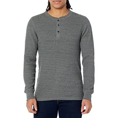 Amazon Essentials herr Långärmad Henley-våffelskjorta med smal passform Amazon Essentials herr Långärmad Henley-våffelskjorta med smal passform