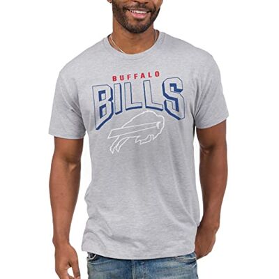 Junk Food Classic Crew Neck, Authentic Details, Fit. Unisex Vuxen T-shirt, Buffalo Bills gråmelerad, XL Junk Food Classic Crew Neck, Authentic Details, Fit. Unisex Vuxen T-shirt, Buffalo Bills gråmelerad, XL