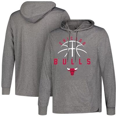 Ultra Game NBA Chicago Bulls herr supermjuk lätt pullover huvtröja, Heather Charcoal, X-Large Ultra Game NBA Chicago Bulls herr supermjuk lätt pullover huvtröja, Heather Charcoal, X-Large