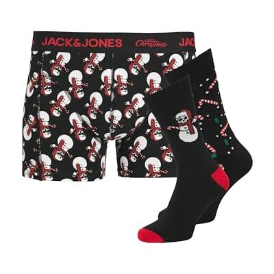 JACK & JONES Jacsnow Skulls Giftbox, svart, L JACK & JONES Jacsnow Skulls Giftbox, svart, L
