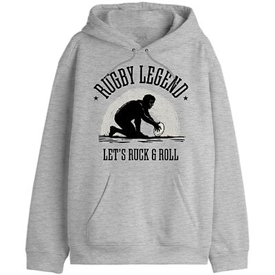 REPUBLIC OF CALIFORNIA "Rugby Legend" UXREPCZSW034 Sweatshirt för män, grå melange, storlek L, Melange grå, S REPUBLIC OF CALIFORNIA "Rugby Legend" UXREPCZSW034 Sweatshirt för män, grå melange, storlek L, Melange grå, S