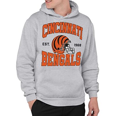 Junk Food Unisex Arizona Cardinals Team hjälm vuxen fleece huvtröja tröja med huva, Cincinnati Bengals – Athletic Heather, XL Junk Food Unisex Arizona Cardinals Team hjälm vuxen fleece huvtröja tröja med huva, Cincinnati Bengals – Athletic Heather, XL