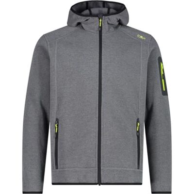 CMP Knit-Tech jacka för män med fast huva, Antracit-syra, 56 CMP Knit-Tech jacka för män med fast huva, Antracit-syra, 56