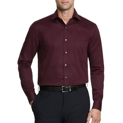 Van Heusen Herr-klänning, skjorta, normal passform, flexkrage, stretch, solid klassisk skjorta, spis, 17 hals/34–35 ärm, Hjärtan, 17 Neck / 34-35 Sleeve Van Heusen Herr-klänning, skjorta, normal passform, flexkrage, stretch, solid klassisk skjorta, spis, 17 hals/34–35 ärm, Hjärtan, 17 Neck / 34-35 Sleeve