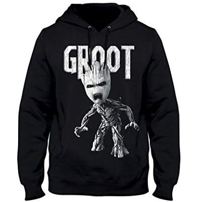 cotton division Sweatshirt "The Guardians of the Galaxy" Vol. 2 Angry Groot, Svart, M cotton division Sweatshirt "The Guardians of the Galaxy" Vol. 2 Angry Groot, Svart, M
