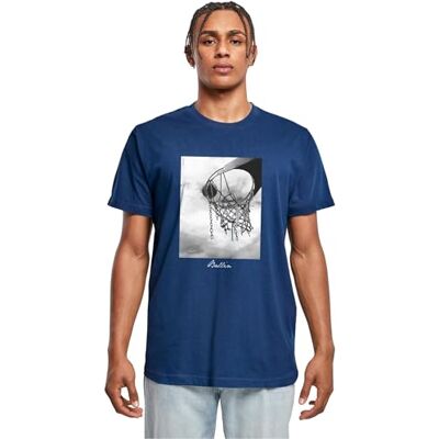 Tee T-shirt för män, Ballin 2.0 te, T-shirt med fototryck för män, normal passform, streetwear, Lätt marinblå, XS Tee T-shirt för män, Ballin 2.0 te, T-shirt med fototryck för män, normal passform, streetwear, Lätt marinblå, XS