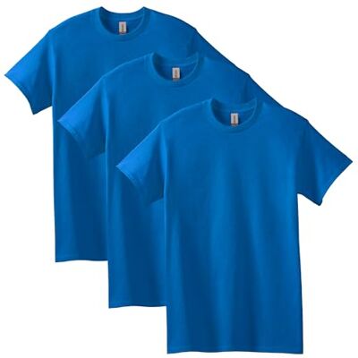 Gildan herr tung bomull vuxen t-shirt, stil G5000, (förpackning med 10), Kungsblå (3-pack), XXL Gildan herr tung bomull vuxen t-shirt, stil G5000, (förpackning med 10), Kungsblå (3-pack), XXL