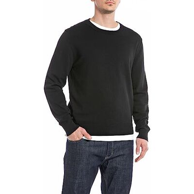 Replay herrtröjor, 098 svart, XS Replay herrtröjor, 098 svart, XS