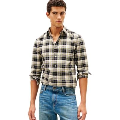 Tommy Hilfiger Män Oxford Heritage Rutig RF-skjorta MW0MW41678 L/S skjorta, svart, XS, Svart (svart/ruta), XS Tommy Hilfiger Män Oxford Heritage Rutig RF-skjorta MW0MW41678 L/S skjorta, svart, XS, Svart (svart/ruta), XS