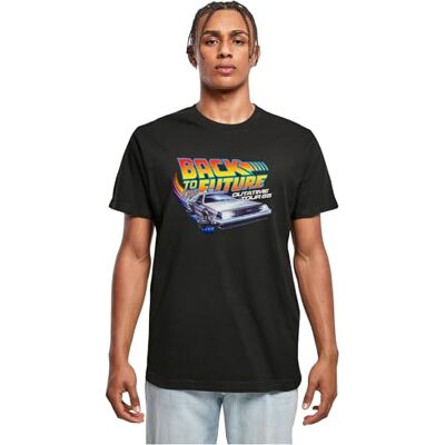 MERCHCODE Herr T-Shirt Outatime 85 te, normal passform, bomull 100%, L, svart, L MERCHCODE Herr T-Shirt Outatime 85 te, normal passform, bomull 100%, L, svart, L
