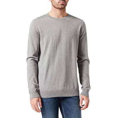 SELECTED HOMME Herrtröja pima bomull, Medium grå melerad, M SELECTED HOMME Herrtröja pima bomull, Medium grå melerad, M