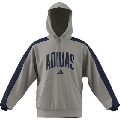 adidas Mezczyzni COLLEGIATE FLEECE HOODIE, wonder alumina/dark blue, XL Tall adidas Mezczyzni COLLEGIATE FLEECE HOODIE, wonder alumina/dark blue, XL Tall