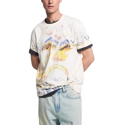Desigual T-shirt herr vit L Desigual T-shirt herr vit L