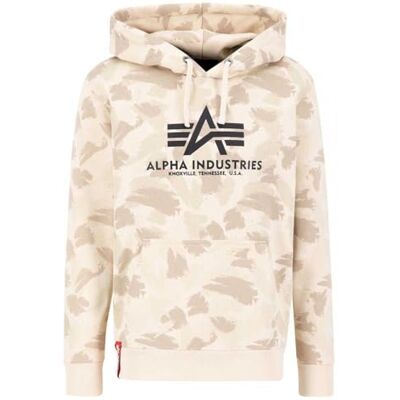 Alpha Industries Basic Hoody Camo Huvtröja för män Sand Camo Alpha Industries Basic Hoody Camo Huvtröja för män Sand Camo