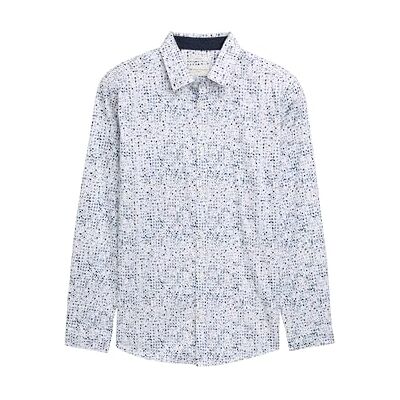 TOM TAILOR Herr 1047329 skjorta, 38497-vit blå cirkel design, L, 38497 – vit blå cirkeldesign, L TOM TAILOR Herr 1047329 skjorta, 38497-vit blå cirkel design, L, 38497 – vit blå cirkeldesign, L