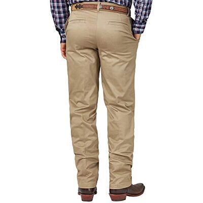 Wrangler Vardagsbyxa herr, platt framsida, ledig passform, Khaki, 38W / 36L Wrangler Vardagsbyxa herr, platt framsida, ledig passform, Khaki, 38W / 36L