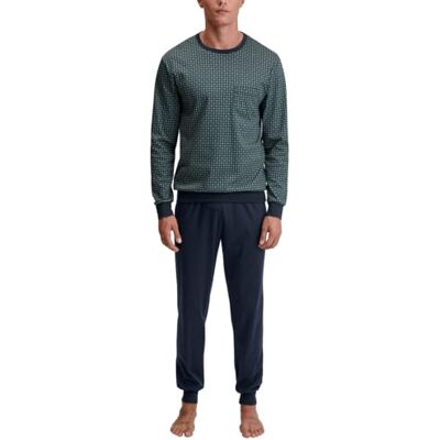CALIDA Herrpyjamas med manschetter, Mörk gel, 58-60 CALIDA Herrpyjamas med manschetter, Mörk gel, 58-60