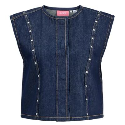 JACK & JONES Jxmae Waistcoat R295 DNM, Mörkblå denim, XL JACK & JONES Jxmae Waistcoat R295 DNM, Mörkblå denim, XL