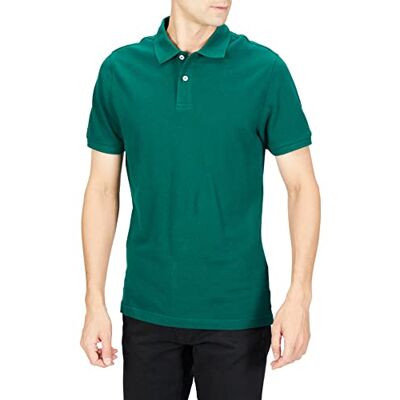 Amazon Essentials Men's Pikétröja i smal passform i bomull, Militärgrön, M Amazon Essentials Men's Pikétröja i smal passform i bomull, Militärgrön, M